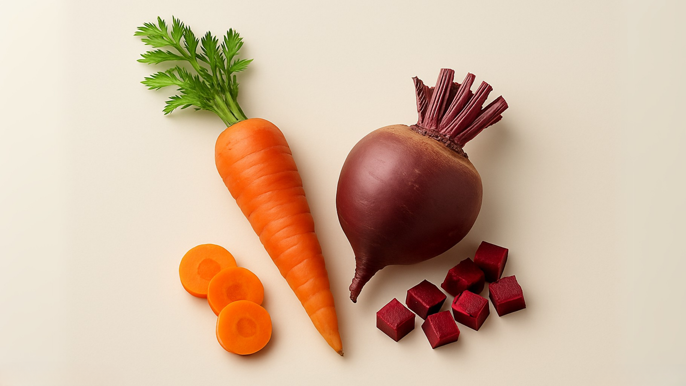Zanahoria y remolacha en la dieta BARF: beneficios clave para tu perro